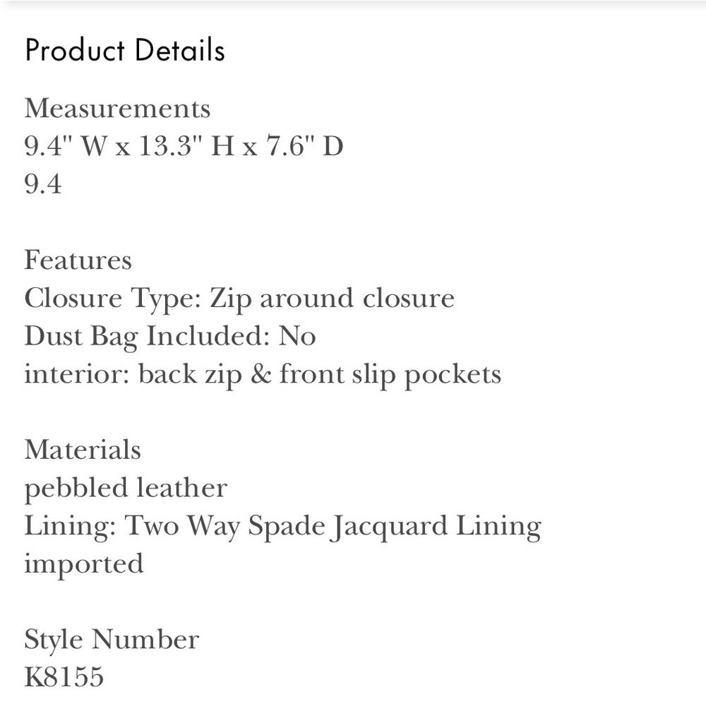 Kate Spade medium dome backpack in cherrywood. Good condition! - Picture 8 of 8